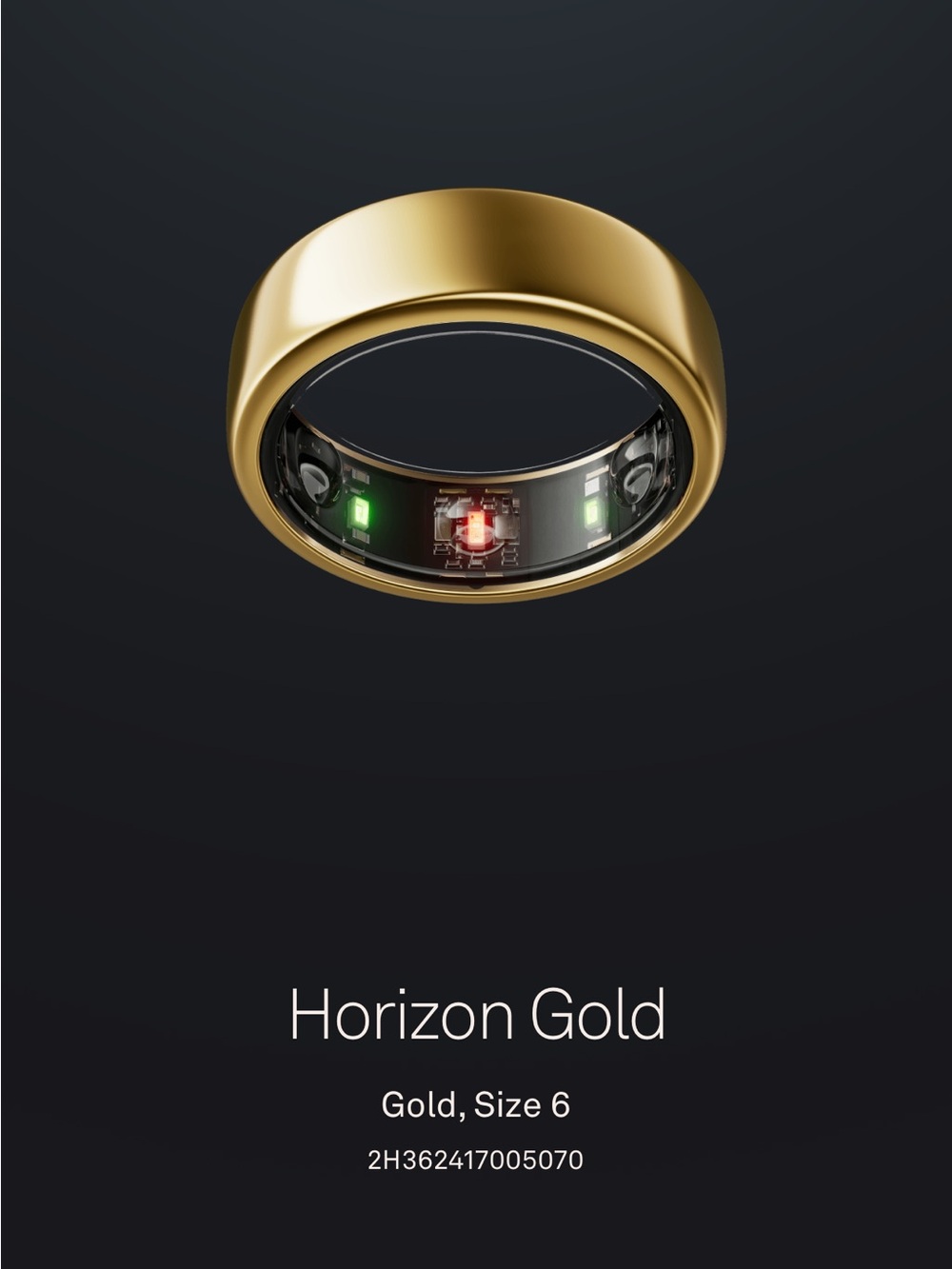 Oura Horizon Smart Ring — Gold Finish